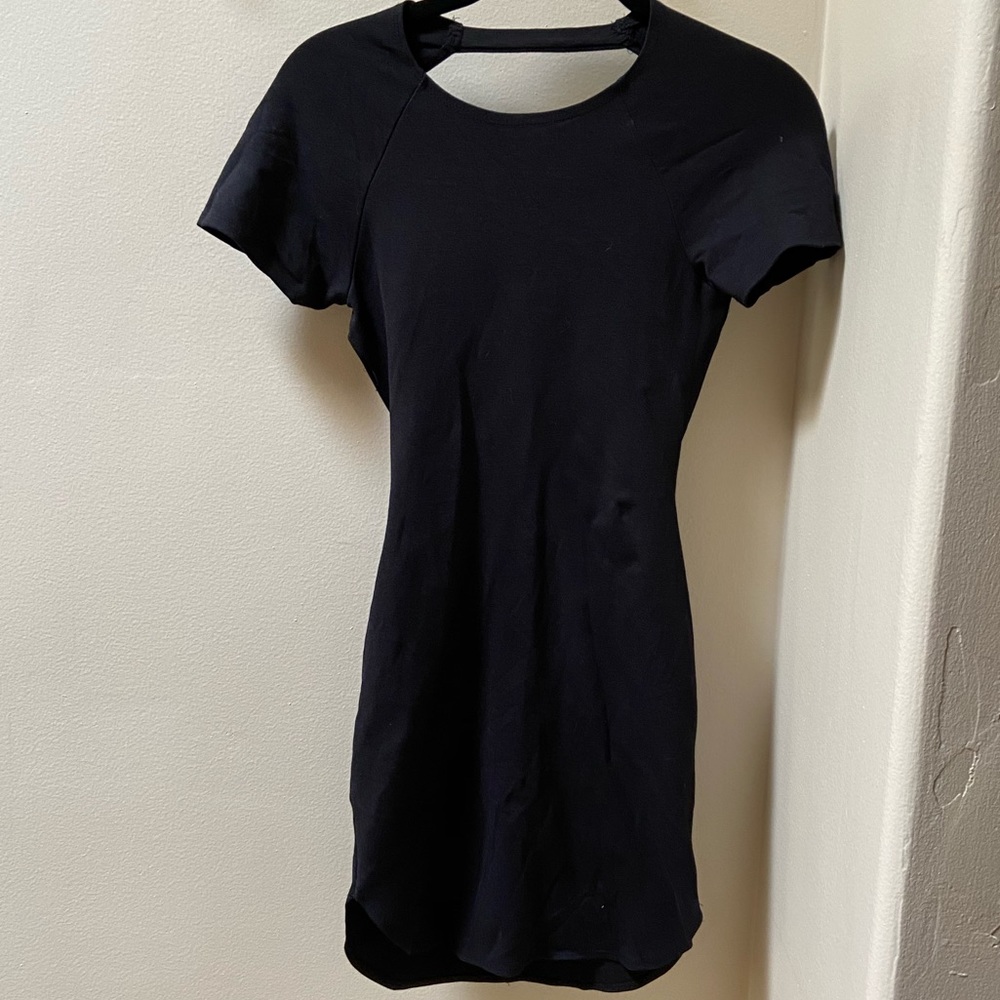 Black bodycon dress